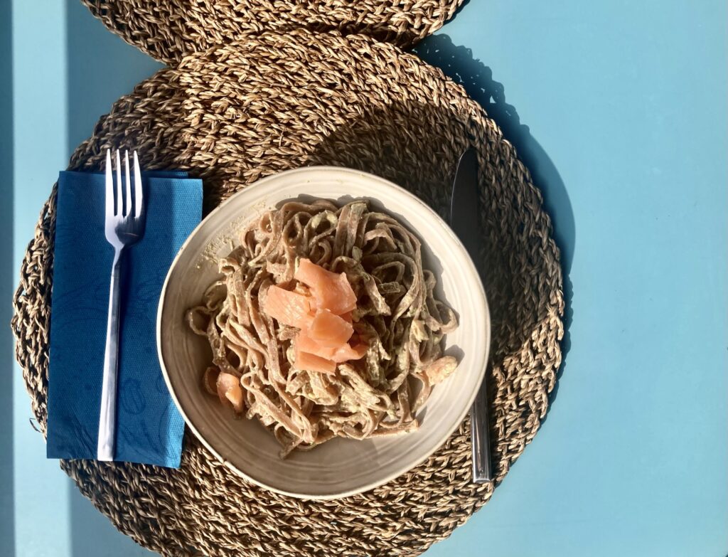 farro e salmone